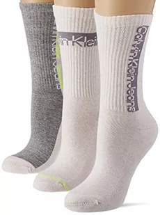 Calvin Klein Damskie skarpety Athleisure 2 (3 sztuki), Oatmeal Melange, rozmiar uniwersalny - Skarpetki damskie - miniaturka - grafika 1