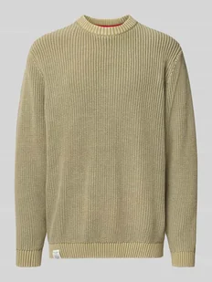 Sweter o kroju regular fit z czystej bawełny model ‘PARKER CREW’ - Swetry męskie - miniaturka - grafika 1