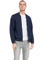 Bluzy męskie - GUESS GRANATOWA MĘSKA BLUZA BOMBER Z EFEKTEM PIKOWANIA M GMA - miniaturka - grafika 1