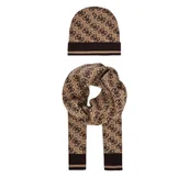 Czapki damskie - Zestaw Szalik i Czapka Guess GFBOXM P6102 Beżowy - miniaturka - grafika 1