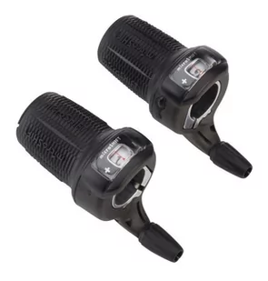 Przerzutka rowerowa microSHIFT Twist Shifter 3x8 | BLACK - Części rowerowe - miniaturka - grafika 1