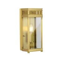 Lampy ogrodowe - Holborn latarnia naścienna mosiądz HL7-S-BB Elstead Lighting - miniaturka - grafika 1