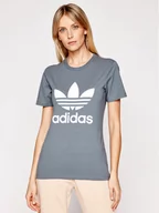 Koszulki i topy damskie - Adidas T-Shirt adicolor Classics Trefoil GN2903 Szary Regular Fit - miniaturka - grafika 1