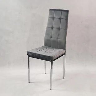 Krzesło MONAKO VELVET szare - Krzesła - miniaturka - grafika 1