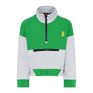 LEGO Bluza chłopięca Jungen z zamkiem błyskawicznym do połowy LWStorm 207, 867 zielona, 122 - Bluzy dla chłopców - miniaturka - grafika 1