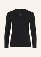 Koszulki sportowe damskie - X-Bionic Koszulka Funkcjonalna Mightywool Z Wełną Merynosową schwarz - miniaturka - grafika 1