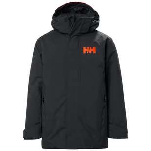 Helly Hansen JR Level, kurtka narciarska, juniorska, czarna - Kurtki narciarskie - miniaturka - grafika 1