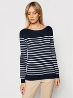 Swetry damskie - Tommy Hilfiger Sweter Heritage Boat WW0WW22046 Granatowy Regular Fit - miniaturka - grafika 1