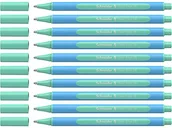 Długopisy - Schneider 152224 Slider Edge Pastelowe długopisy XB (trójkątne długopisy o szerokości kreski XB) 10 sztuk, miętowe - miniaturka - grafika 1