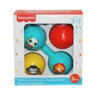 Zabawki sensoryczne - Fisher-Price Zestaw sensoryczny z dzwoneczkiem 3w1 CFF0905 Epee - miniaturka - grafika 1