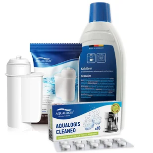 Zestaw Bosch, Filtr Aqualogis AL-Inte, Bosch Odkamieniacz 311968 500ml, Aqualogis Cleaneo - Akcesoria i części do ekspresów do kawy - miniaturka - grafika 1