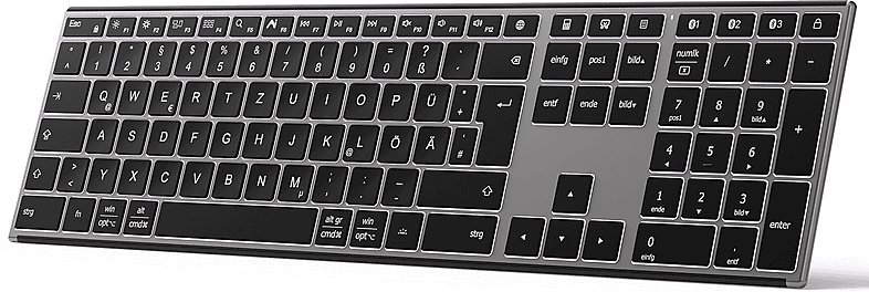 Inateck ergonomic design QWERTZ szary KB06007_GRAY