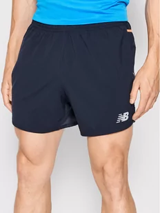 NEW BALANCE Szorty sportowe MS21278 Granatowy Athletic Fit - Spodnie sportowe męskie - miniaturka - grafika 1