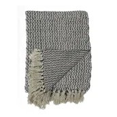 Koce - Szary koc z bawełny House Nordic Cort, 160x130 cm - miniaturka - grafika 1