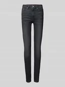 Spodnie damskie - Jeansy o kroju skinny fit z 5 kieszeniami - miniaturka - grafika 1