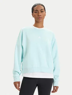 adidas Bluza Essentials Small Logo Feelcozy JV7300 Zielony Loose Fit - Bluzy damskie - miniaturka - grafika 1