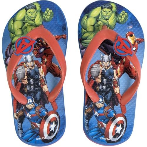 CERDÁ LIFE'S LITTLE MOMENTS Klapki dziecięce Wygodne antypoślizgowe sandały Avengers Zabawny design, Ciemny niebieski, 28/29 EU