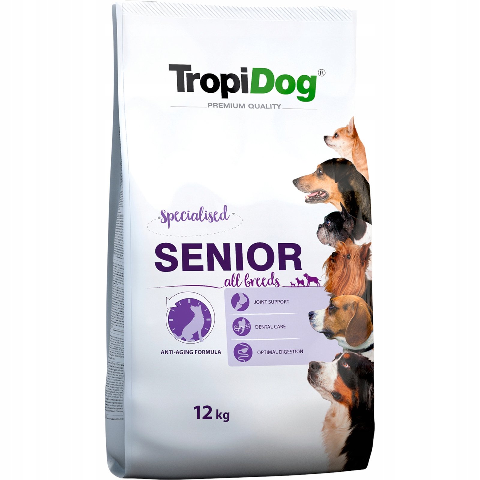 Tropidog Senior All Breeds Turkey 12 kg