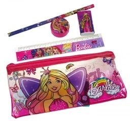 Zestaw szkolny w saszetce Barbie Majewski MJ07360 - Zestawy szkolne - miniaturka - grafika 1