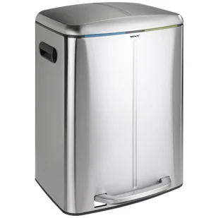 Wenko Kosz na śmieci Primo z 2 pojemnikami wewnętrznymi o pojemności 20 l systemem Easy Close i pedałem otwierającym pokrywę marka  B07C58HPCS - Kosze na śmieci - miniaturka - grafika 1