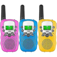 Latarki - Walkie Talkies dla dzieci 3 Pack, 3 mile daleki zasięg z podświetlanymi latarkami LCD Walkie Talki - miniaturka - grafika 1