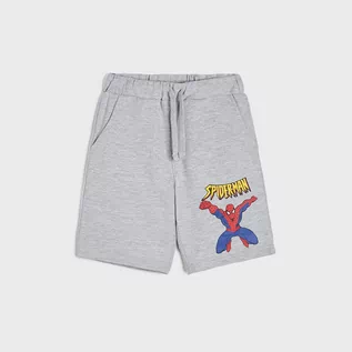Spodnie i spodenki dla chłopców - Spiderman Sinsay Sinsay - Szorty Szary - grafika 1