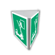 Systemy ekspozycyjne i znaki informacyjne - AE817 OKNO RATUNKOWE (3D DOŚCIENNY), PS - PŁYTA PCV 1MM FOTOLUMINESCENCYJNA; (150X150MM) - miniaturka - grafika 1
