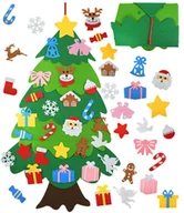 Ozdoby bożonarodzeniowe - Choinka z filcu z ozdobami Boże Narodzenie rzep - miniaturka - grafika 1