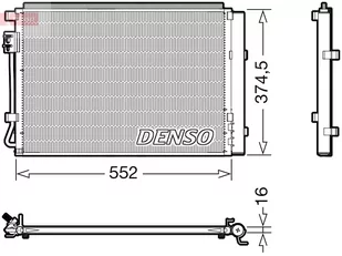 CHŁODNICA KLIMATYZACJI Z OSUSZACZEM DENSO DCN41017 976062V000 HYUNDAI KIA - Chłodnice - miniaturka - grafika 1