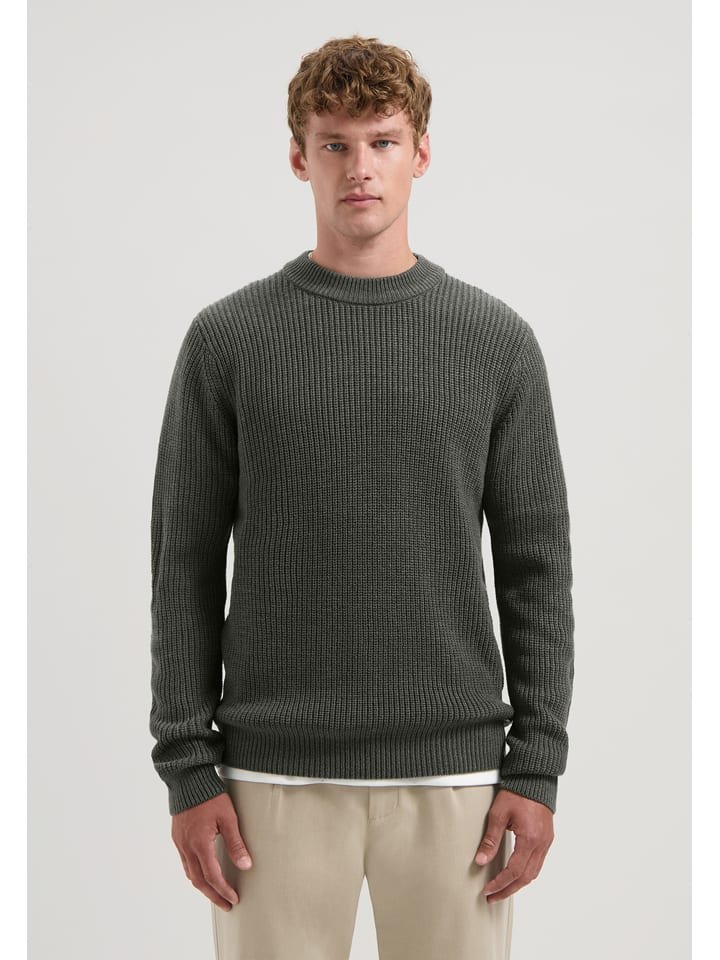 DSTREZZED Sweter w kolorze ciemnozielonym