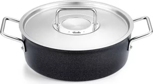 Garnek Adamant niski 24 cm z metalową pokrywą - Garnki - miniaturka - grafika 1