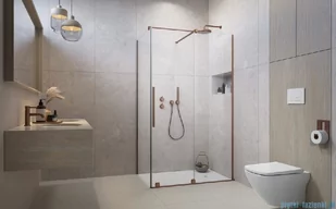 Radaway Furo Kdj Brushed Copper kabina 130x70cm prawa szczotkowana miedź 10104672-93-01R/10110630-01-01/10113070-01-01 - Kabiny prysznicowe Radaway Furo Kdj Brushed Copper kabina 130x70cm prawa szczotkowana miedź 10104672-93-01R/10110630-01-01/10113070-01-01 - Kabiny prysznicowe - miniaturka - grafika 3