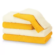 Ręczniki - Ręcznik RUBRUM kolor żółty styl klasyczny 2*30x50+2*50x90+2*70x130 ameliahome - TOWEL/AH/RUBRUM/MUS+CR/SET2*30x50+2*50x90+2*70x1 - miniaturka - grafika 1