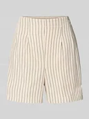 Spodenki damskie - Szorty o kroju regular fit z mieszanki wiskozy i lnu model ‘JESMILO’ - miniaturka - grafika 1