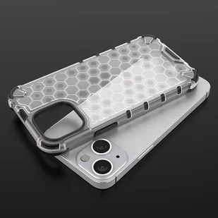 Honeycomb etui pancerny pokrowiec z żelową ramką iPhone 13 mini czarny - Etui i futerały do telefonów - miniaturka - grafika 9