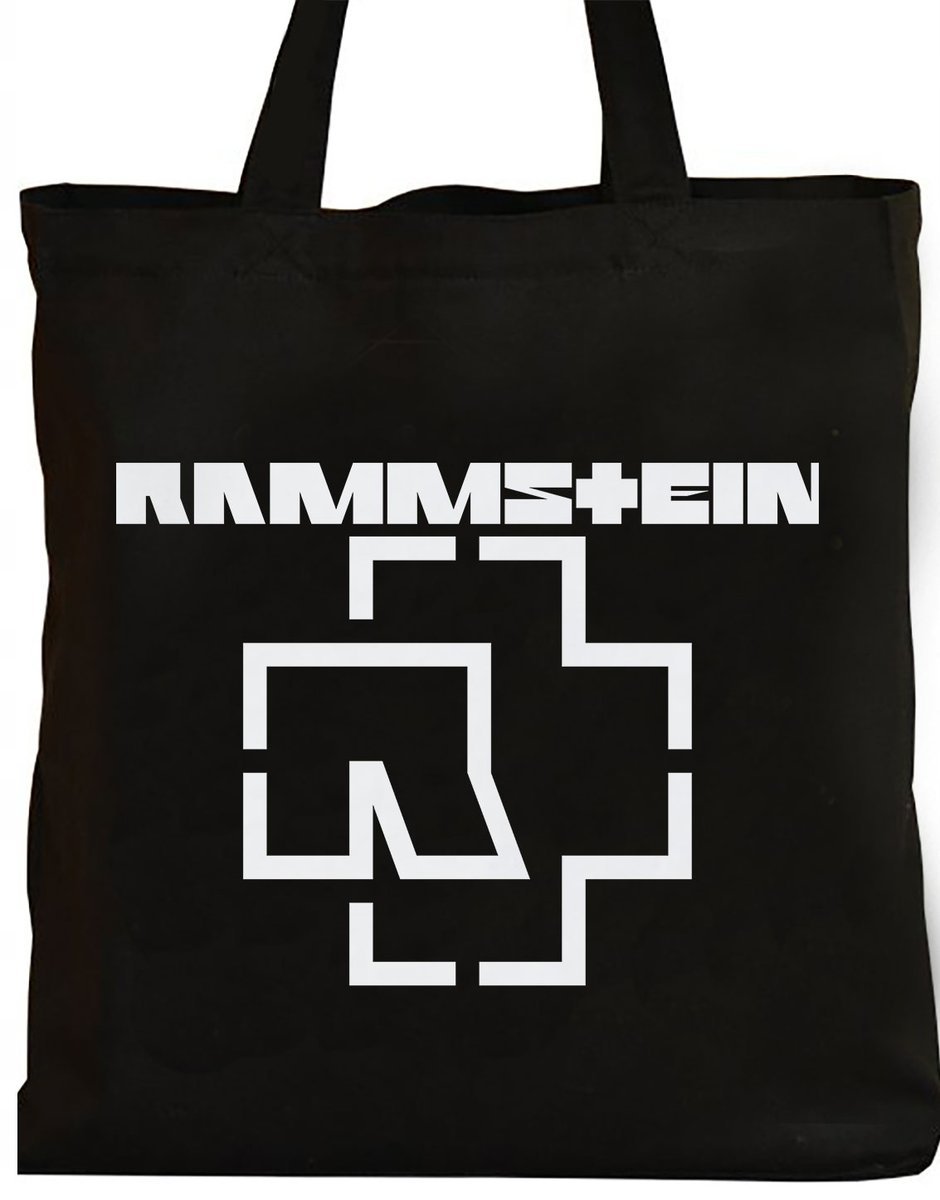 CZARNA TORBA NA ZAKUPY RAMMSTEIN HARADROCK Y5
