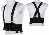 Odzież robocza - Gf Corp Kamizelka Low-Vis Typu Chest Rig Czarna - miniaturka - grafika 1