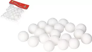 Kulki Styropianowe Z Brokatem 2,5Cm 50Szt Białe - Prace ręczne dla dzieci - miniaturka - grafika 1