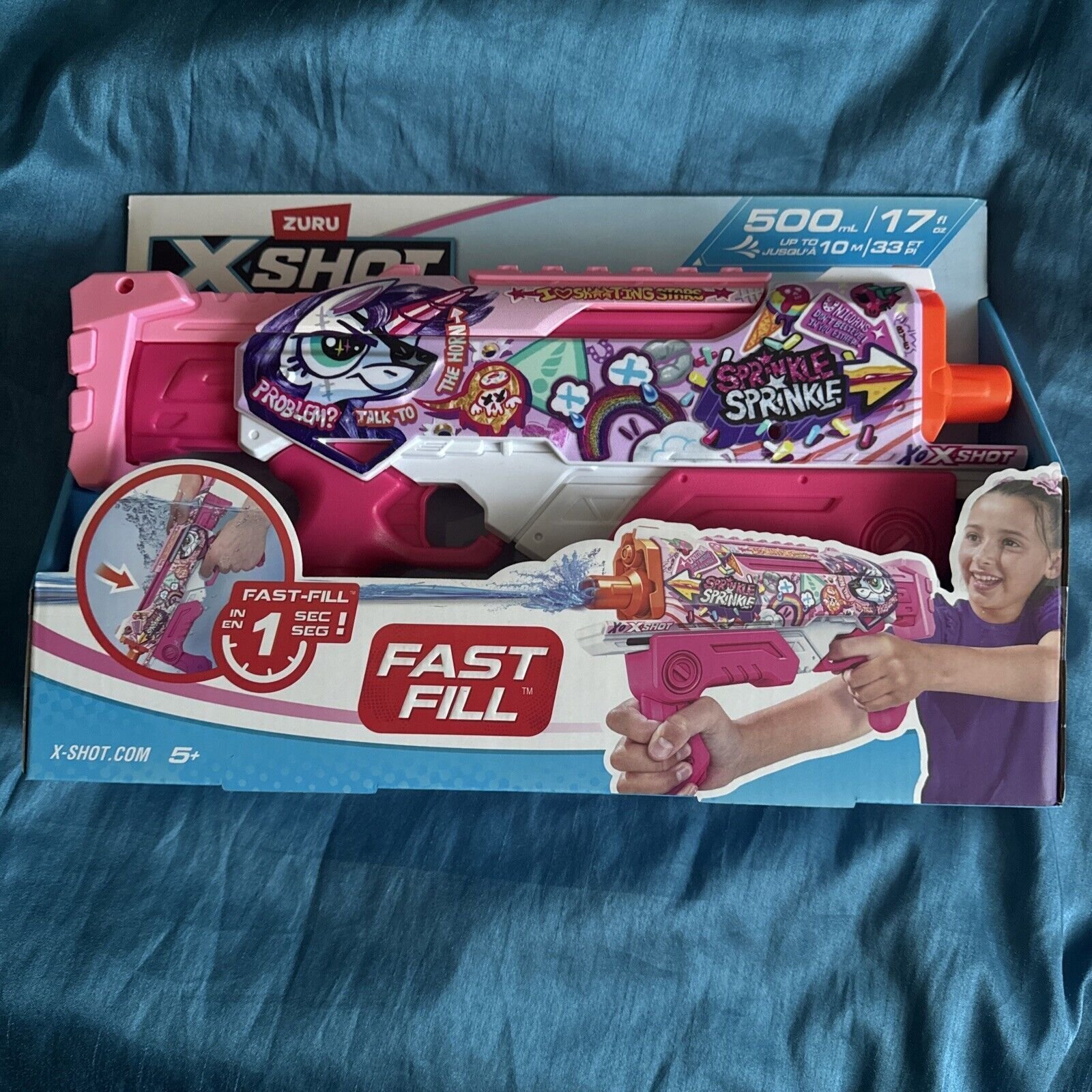 XShot XSHOT vandens šautuvas Fast-Fill Skins Pink Party, 11813511854E