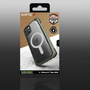 Raptic X-Doria Secure Case etui iPhone 14 Plus z MagSafe pancerny pokrowiec zielony - Etui i futerały do telefonów - miniaturka - grafika 6