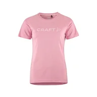 Koszulki i topy damskie - Damska Koszulka z krótkim rękawem CRAFT CORE ESSENCE LOGO TEE W 1911785-725000 – Różowy - miniaturka - grafika 1