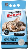 Żwirek dla kotów - Żwirek Benek Super Compact - 10 l (ok. 8,8 kg) - miniaturka - grafika 1