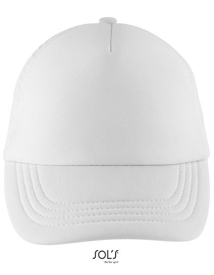 SOLs 03091 Czapka dziecięca Bubble Kids Cap, 5-panelowa - Kolor: Biały - Rozmiar: Jeden rozmiar
