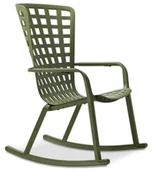 Fotele i krzesła ogrodowe - Fotel bujany Nardi FOLIO ROCKING Agave - miniaturka - grafika 1