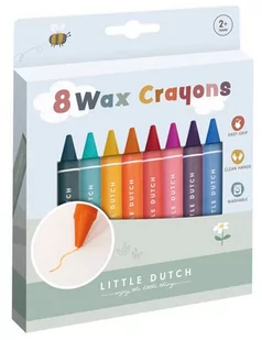 Little Dutch Kredki Woskowe 8 Sztuk - Kredki, ołówki, pastele i pisaki - miniaturka - grafika 1