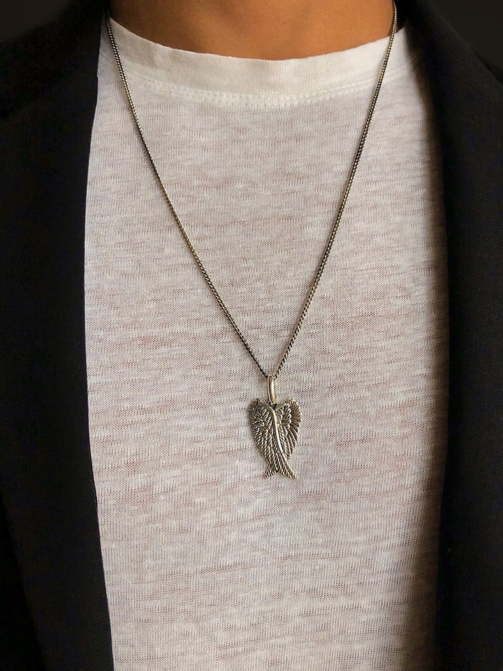 Uomo Srebrna zawieszka