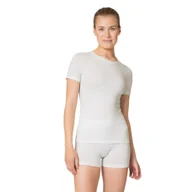 Koszulki sportowe damskie - Damska koszulka funkcjonalna Odlo Performance Light Base Layer Top white - S - miniaturka - grafika 1