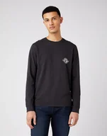 Bluzy męskie - Męski longsleeve Wrangler LS BIKER TEE M - miniaturka - grafika 1
