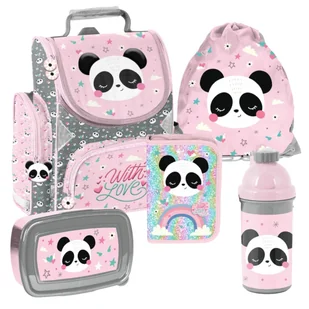ZESTAW SZKOLNY 5-ELEMENTÓW PANDA PP25PB PASO - Zestawy szkolne - miniaturka - grafika 1