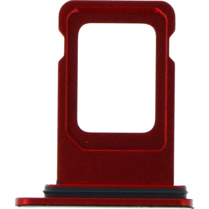 Tacka, slot na kartę SIM, z uszczelką do iPhone XR, czerwona ORG